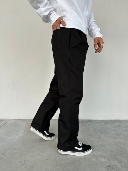 Baggy Kalıp Siyah Zara Kumaş Pantolon