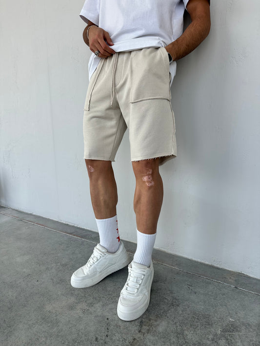 Raw Fit Krem Şort