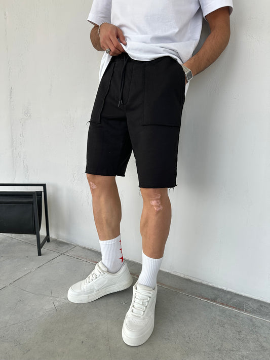 Raw Fit Siyah Şort